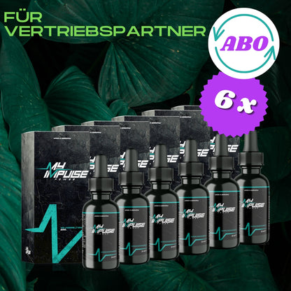 6er bundle subscription MyImpulse Power with vitamin B6 and B12 for sales partners